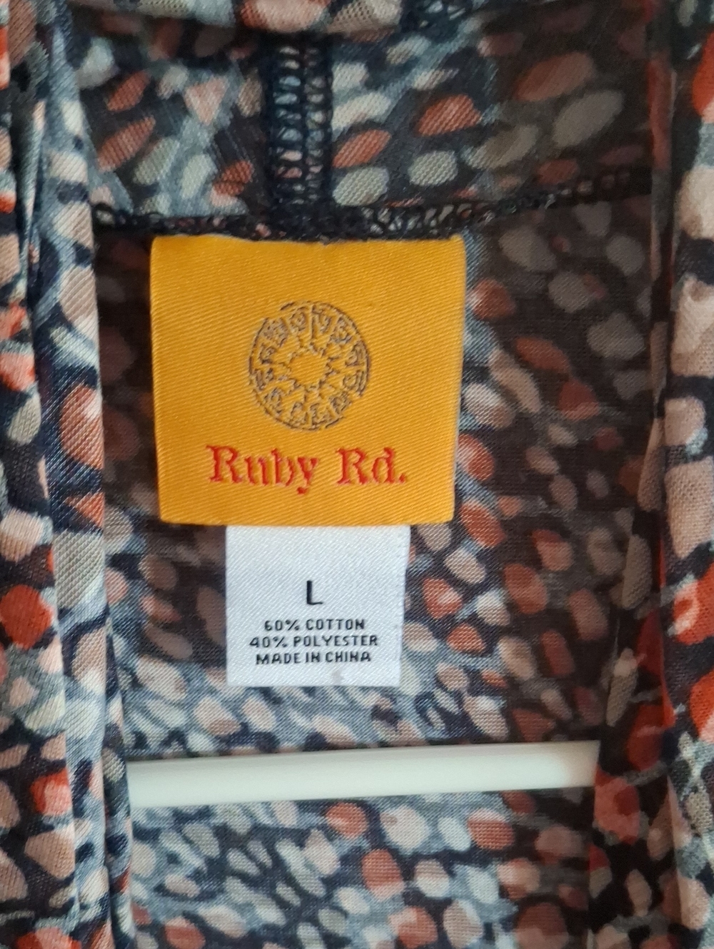 Ruby Rd. Red Multi-Spot Open Front Cardigan - Picture 2 of 3